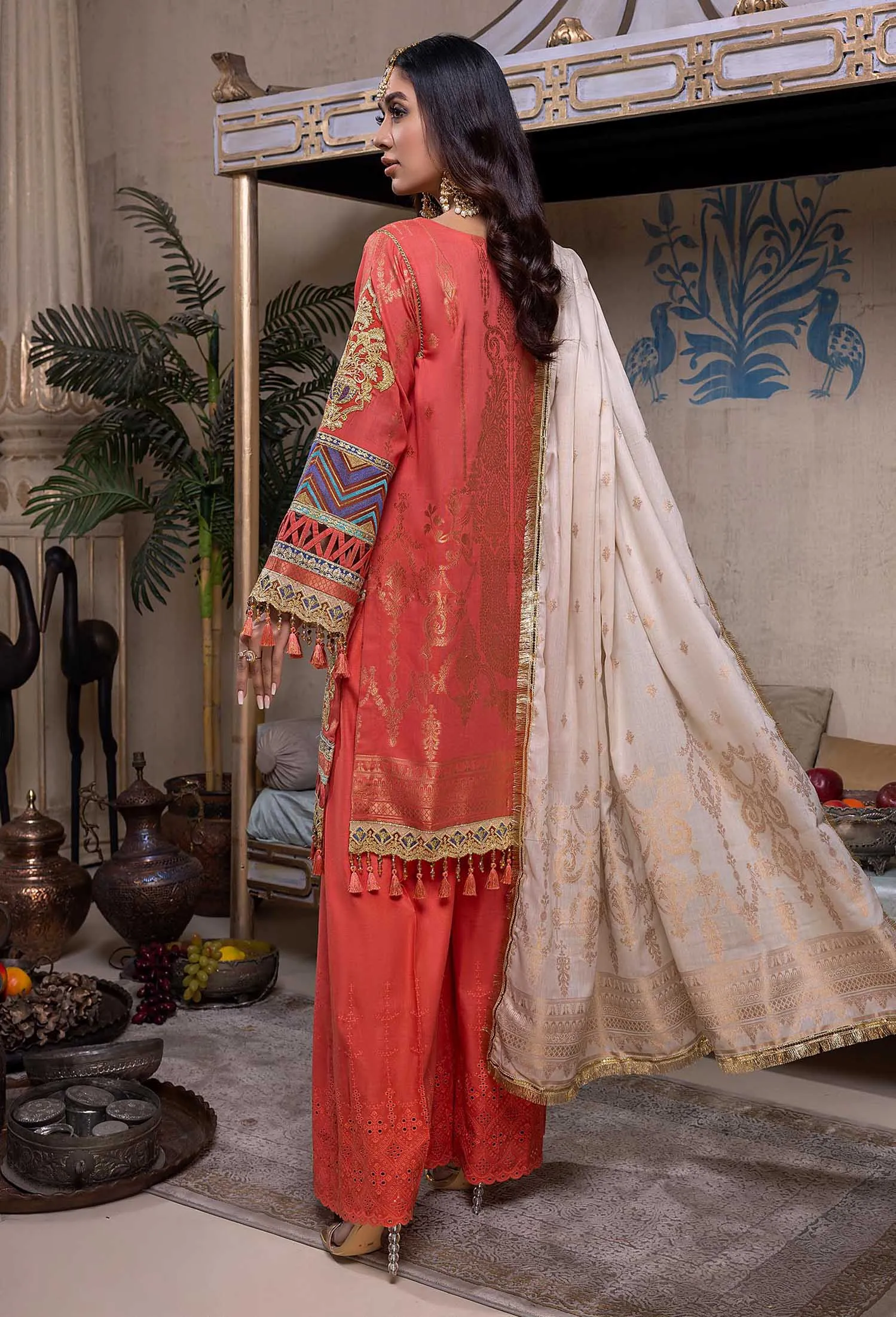 Adan's Libas Naqsh · Schiffli Embroidered Jacquard Lawn Collection – Celosia