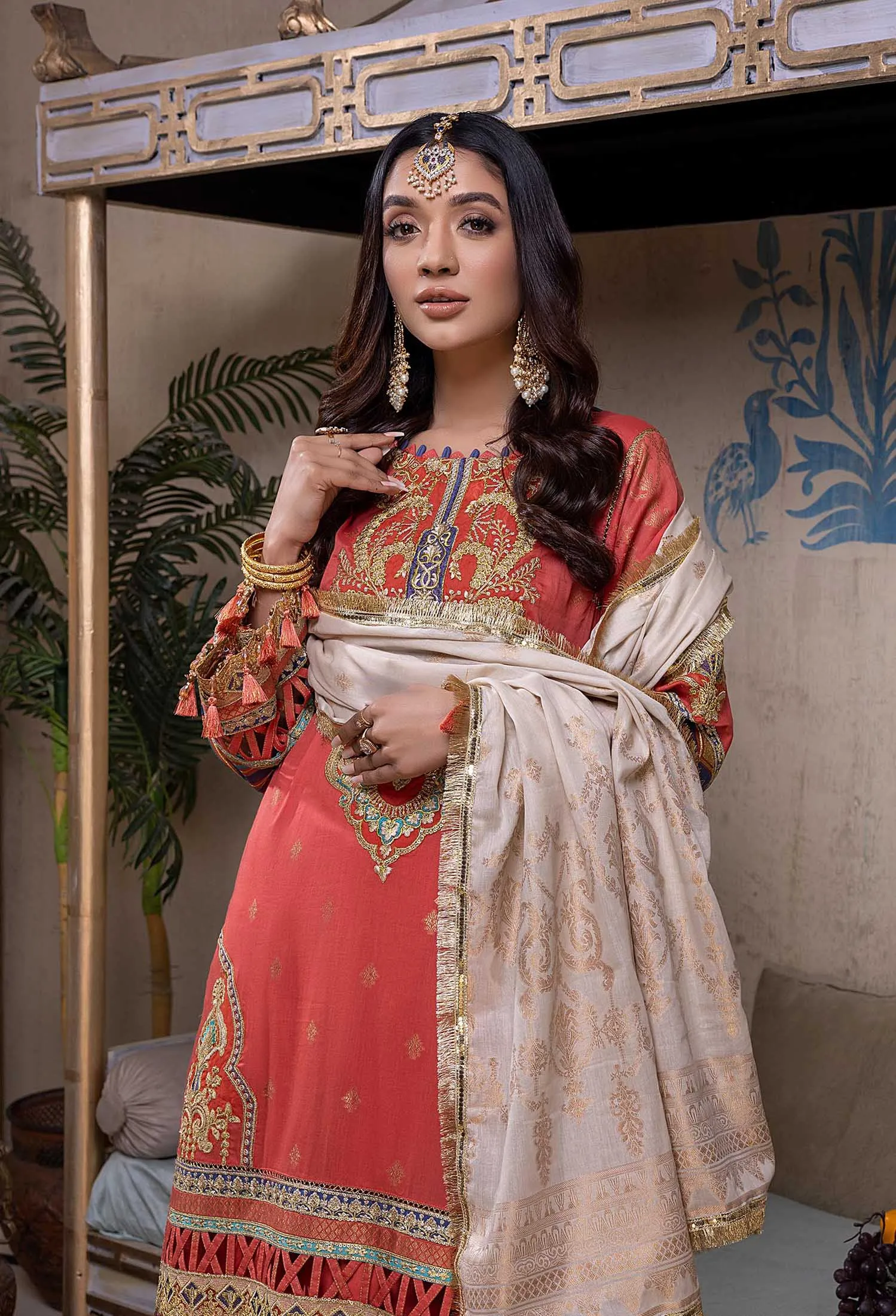 Adan's Libas Naqsh · Schiffli Embroidered Jacquard Lawn Collection – Celosia