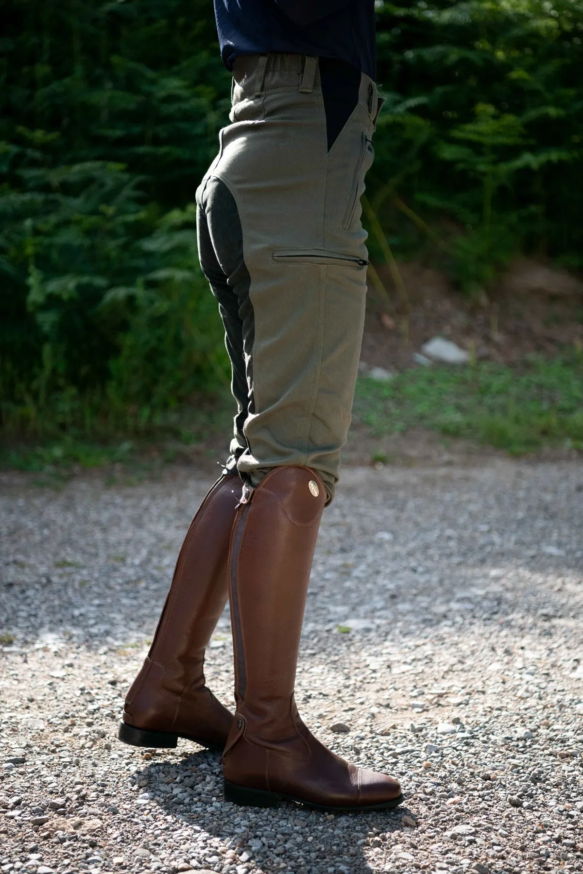 Adults Summer Breeches Duvall 150 - Moss Green