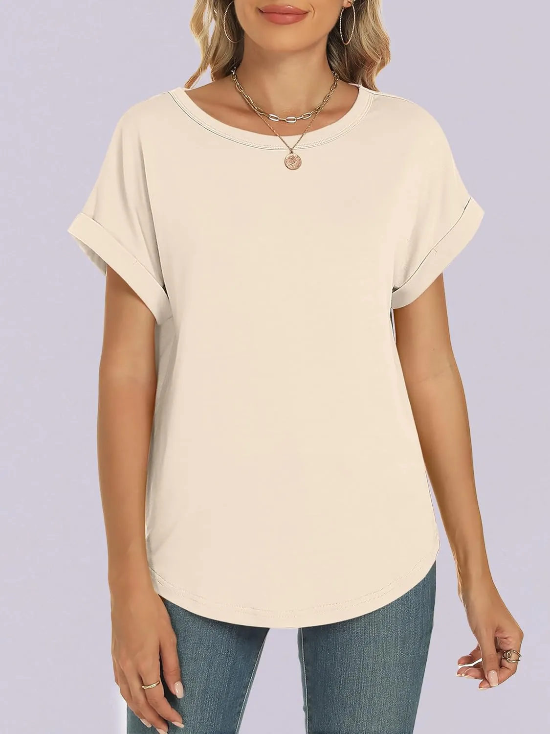 ANRABESS Oversized Tshirts for Women Summer Tops Short Sleeve Casual Loose Basic Tee Shirt Cute Outfits 2025 Trendy Clothes