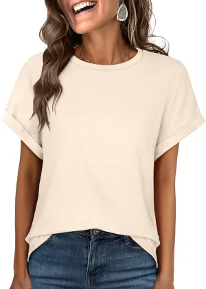 ANRABESS Oversized Tshirts for Women Summer Tops Short Sleeve Casual Loose Basic Tee Shirt Cute Outfits 2025 Trendy Clothes