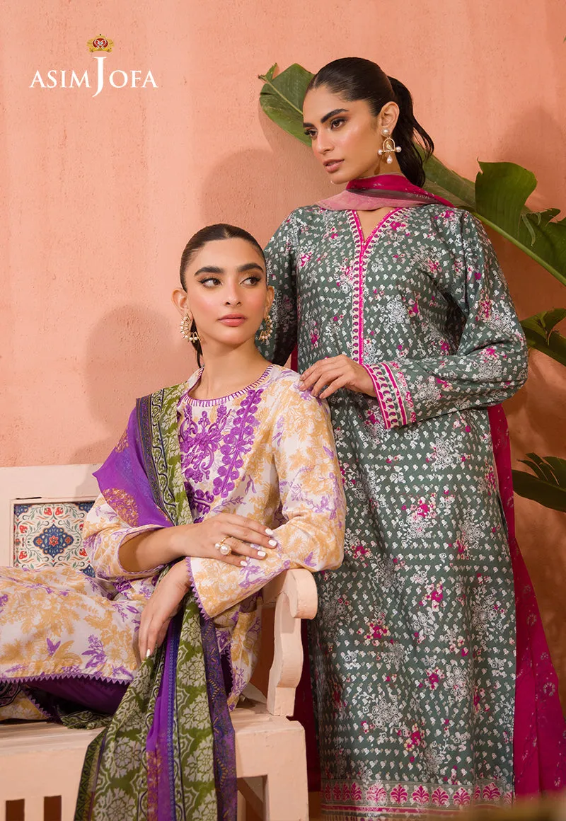 Asim Jofa Gul Rung Stitched/Pret Collection – AJGR-09