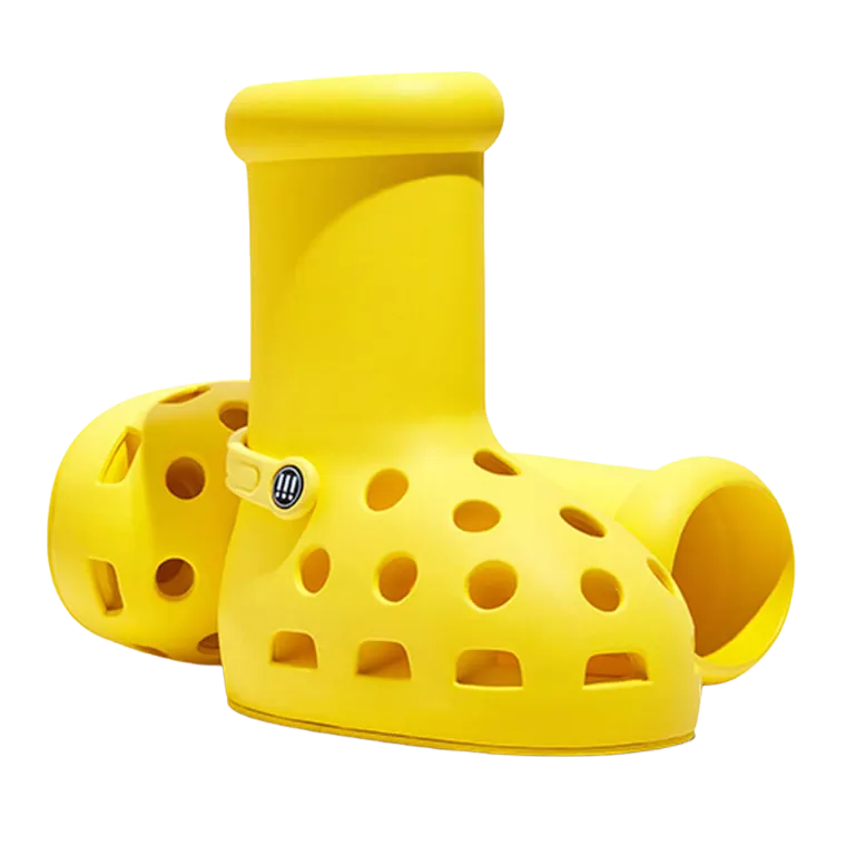 Boots Crocs x MSCHF Big Yellow Boot, yellow