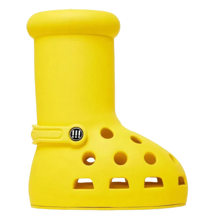 Boots Crocs x MSCHF Big Yellow Boot, yellow