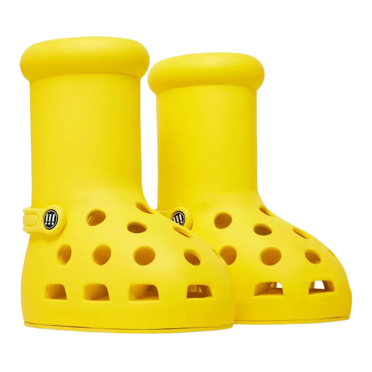 Boots Crocs x MSCHF Big Yellow Boot, yellow
