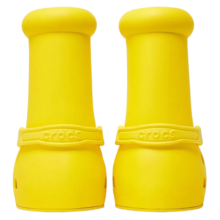 Boots Crocs x MSCHF Big Yellow Boot, yellow