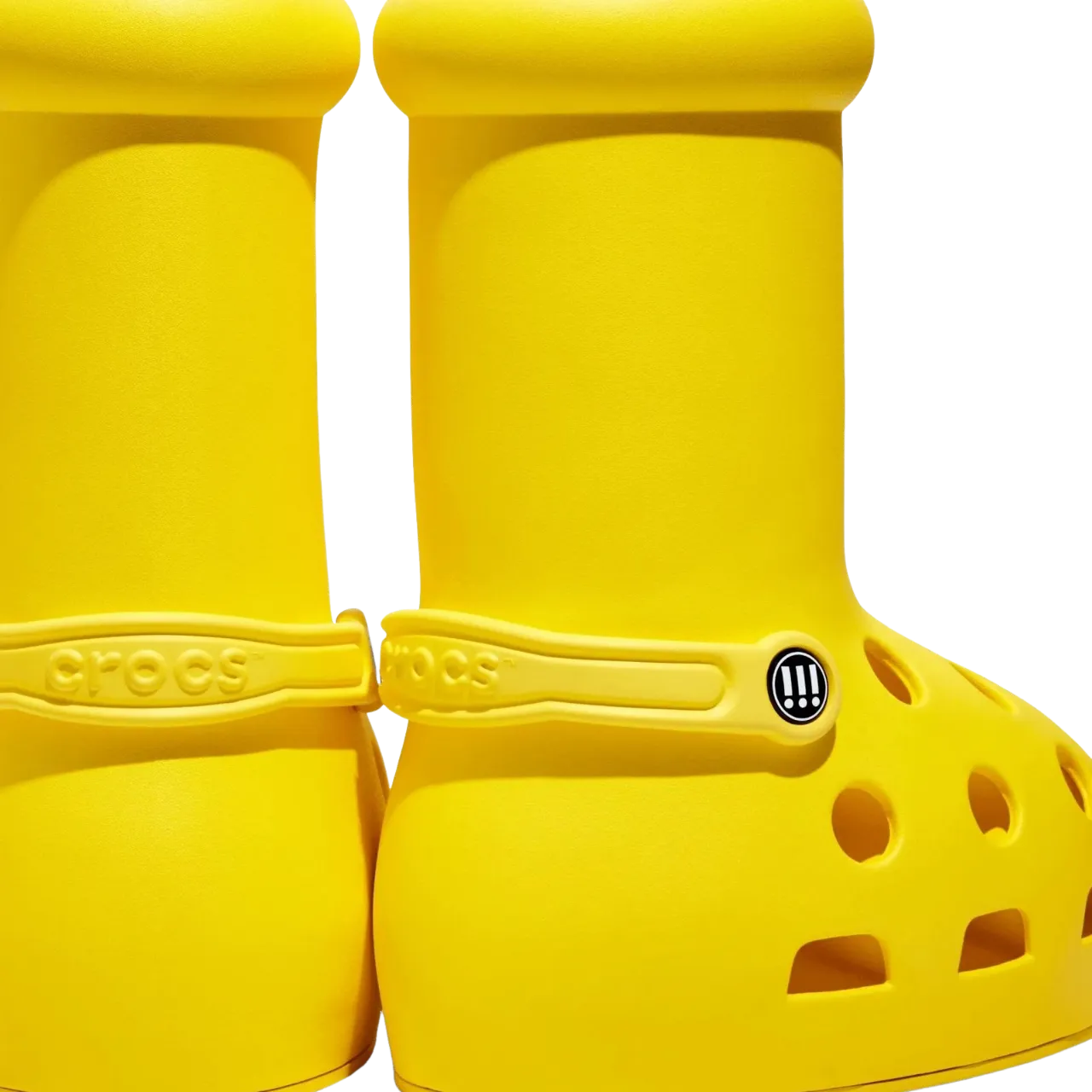 Boots Crocs x MSCHF Big Yellow Boot, yellow