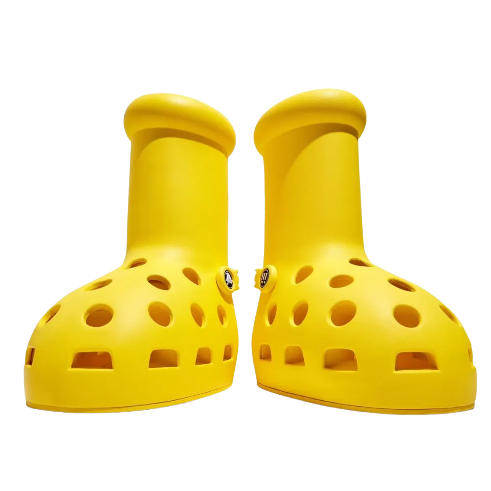 Boots Crocs x MSCHF Big Yellow Boot, yellow