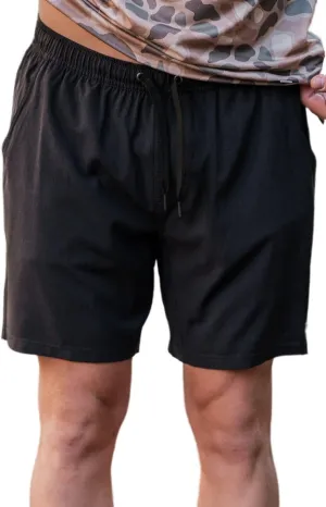 Burlebo White Speckled Athletic Shorts - White Liner