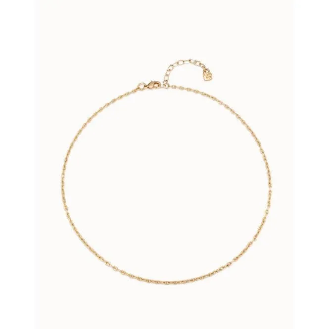 Chain 5 Golden Metal Necklace