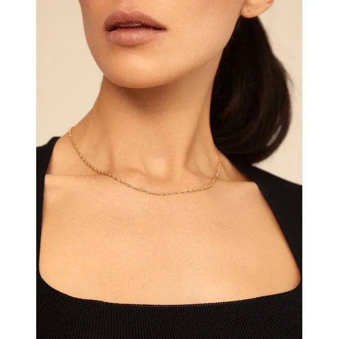 Chain 5 Golden Metal Necklace