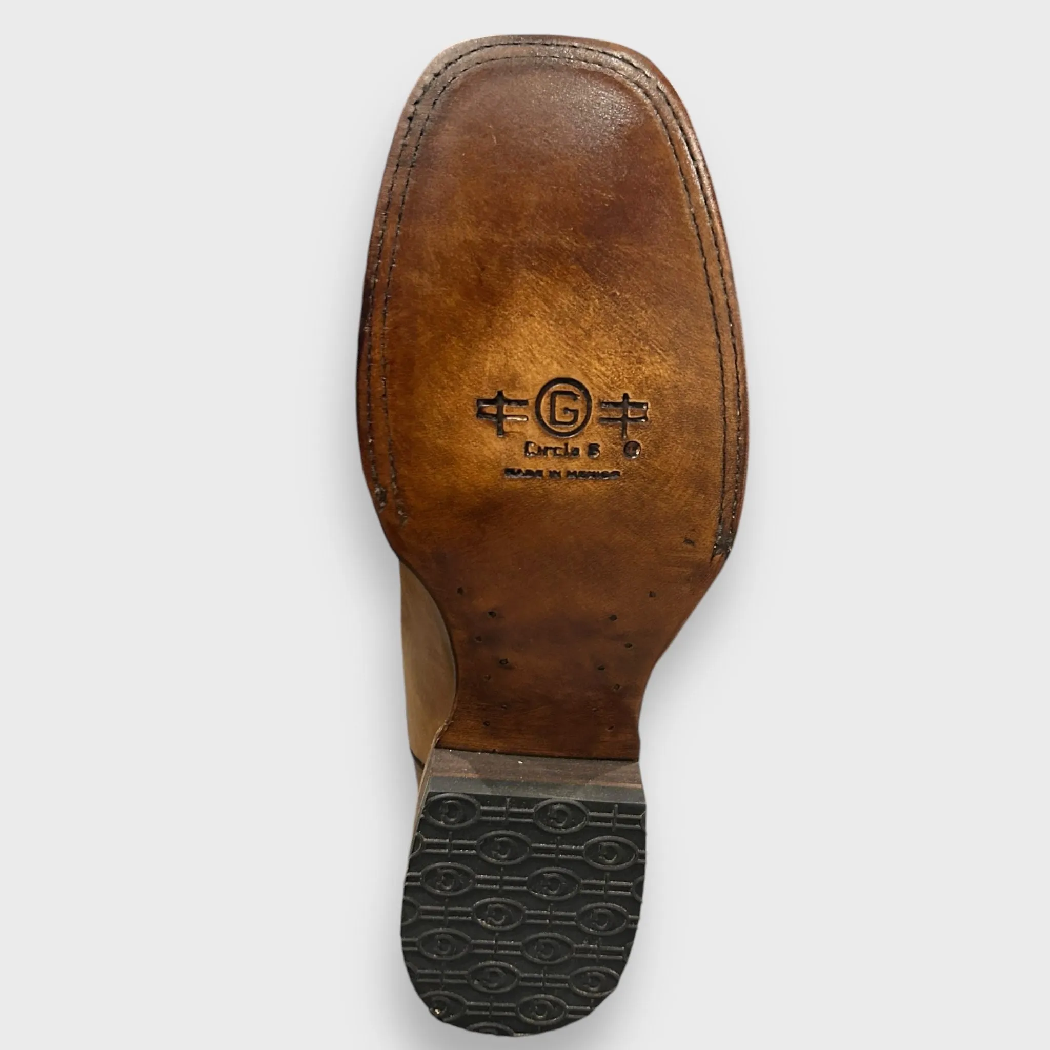 Circle G by Corral Men's L6087 in Chocolate and Tan Cowboy Boots