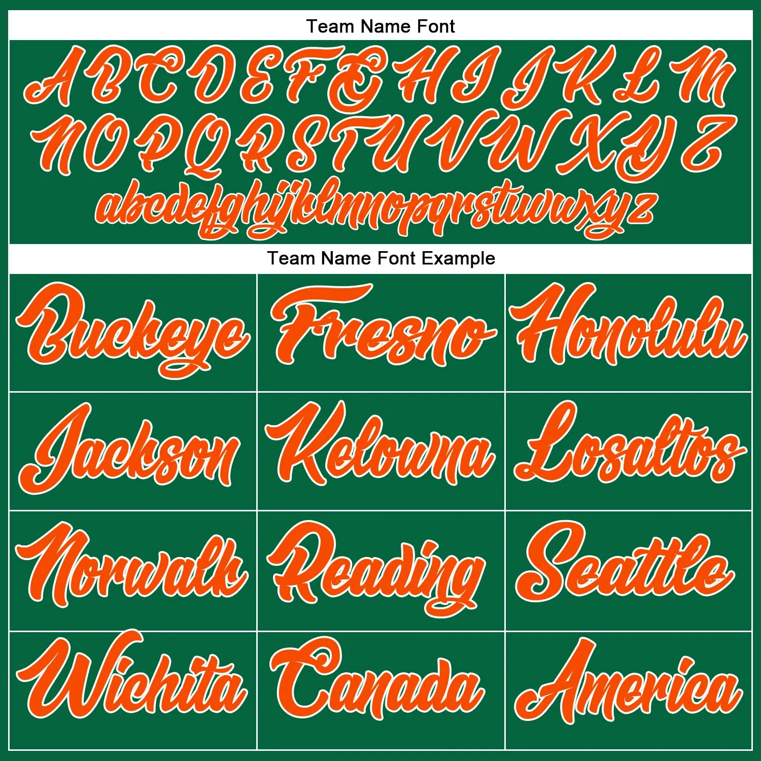 Custom Kelly Green Orange-White Authentic Baseball Jersey