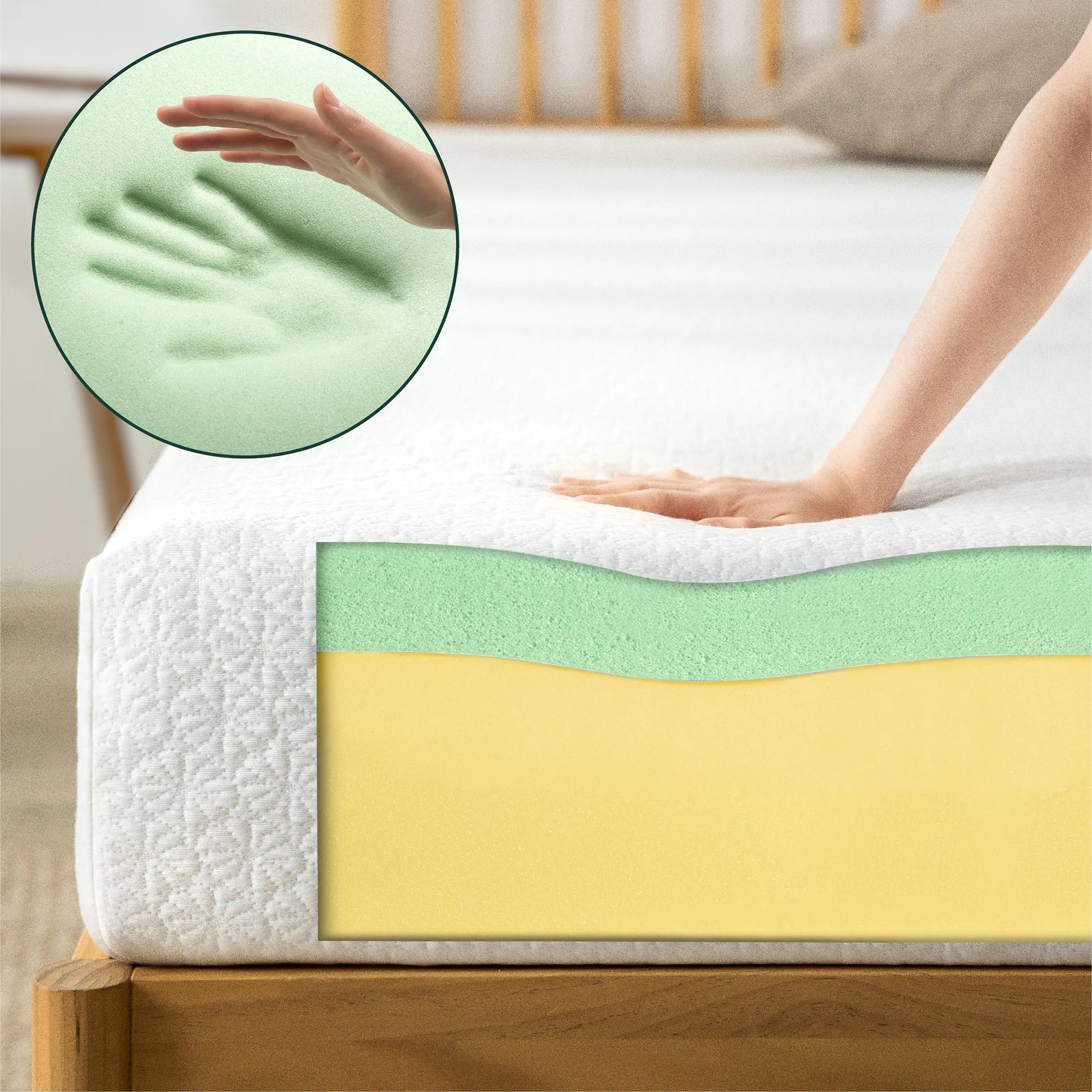 Green Tea Element Memory Foam Mattress