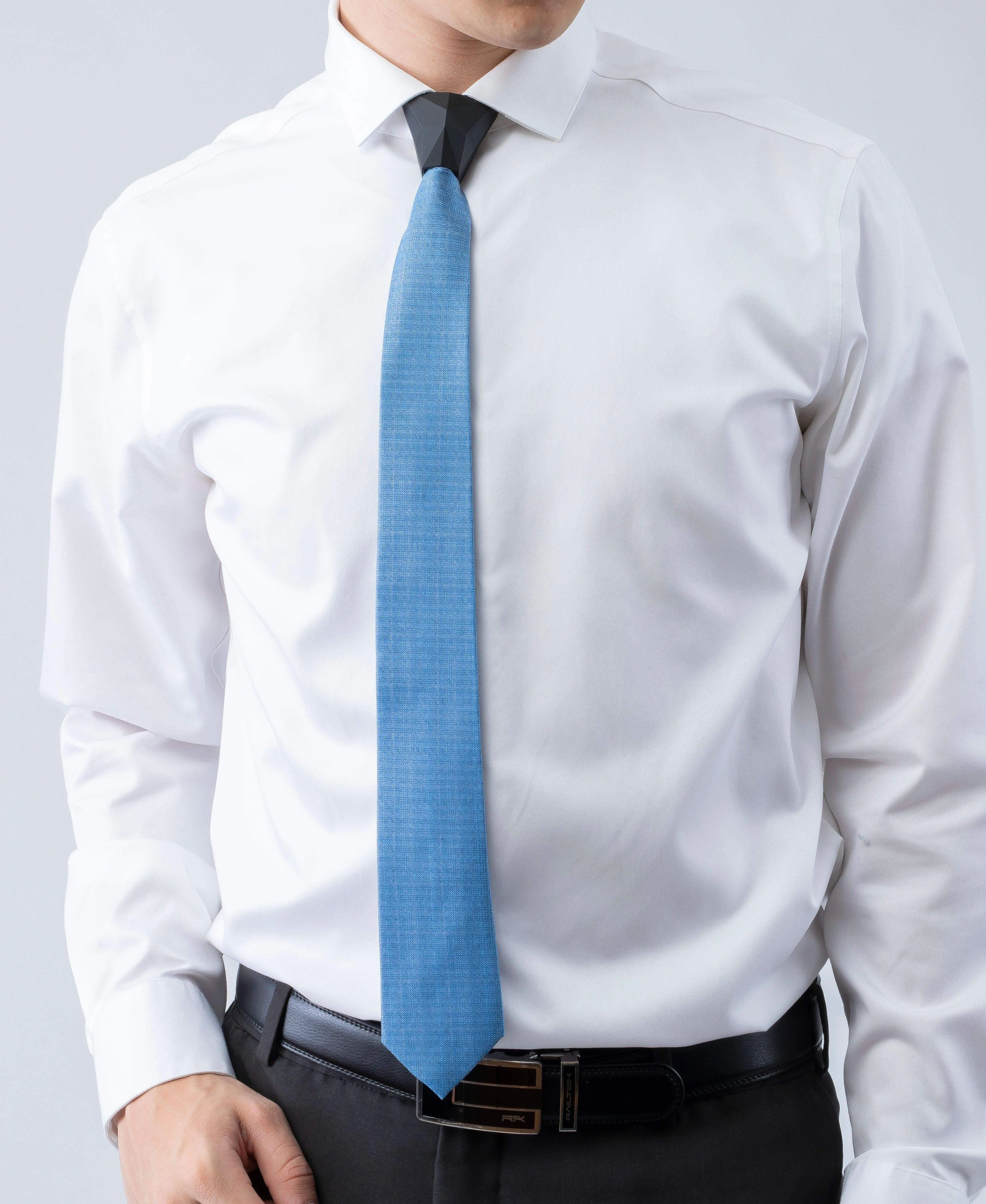 Grey Silk Floral & Blue Silk Floral - 2 TIE SET