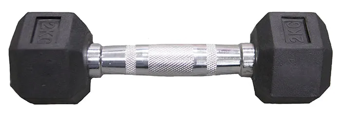 HCE Rubber Hex 2Kg Dumbbell