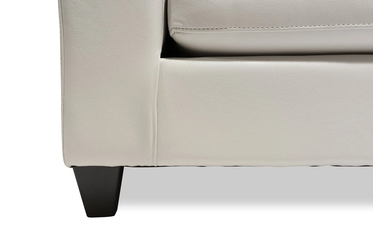 Irene 2-Piece Leath-Aire Left-Facing Sectional - Beige
