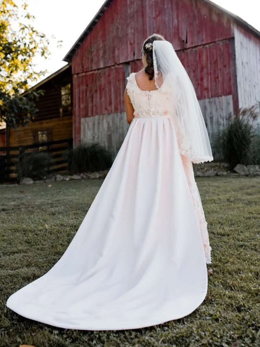 Ivory Polyester Satin - Majestic