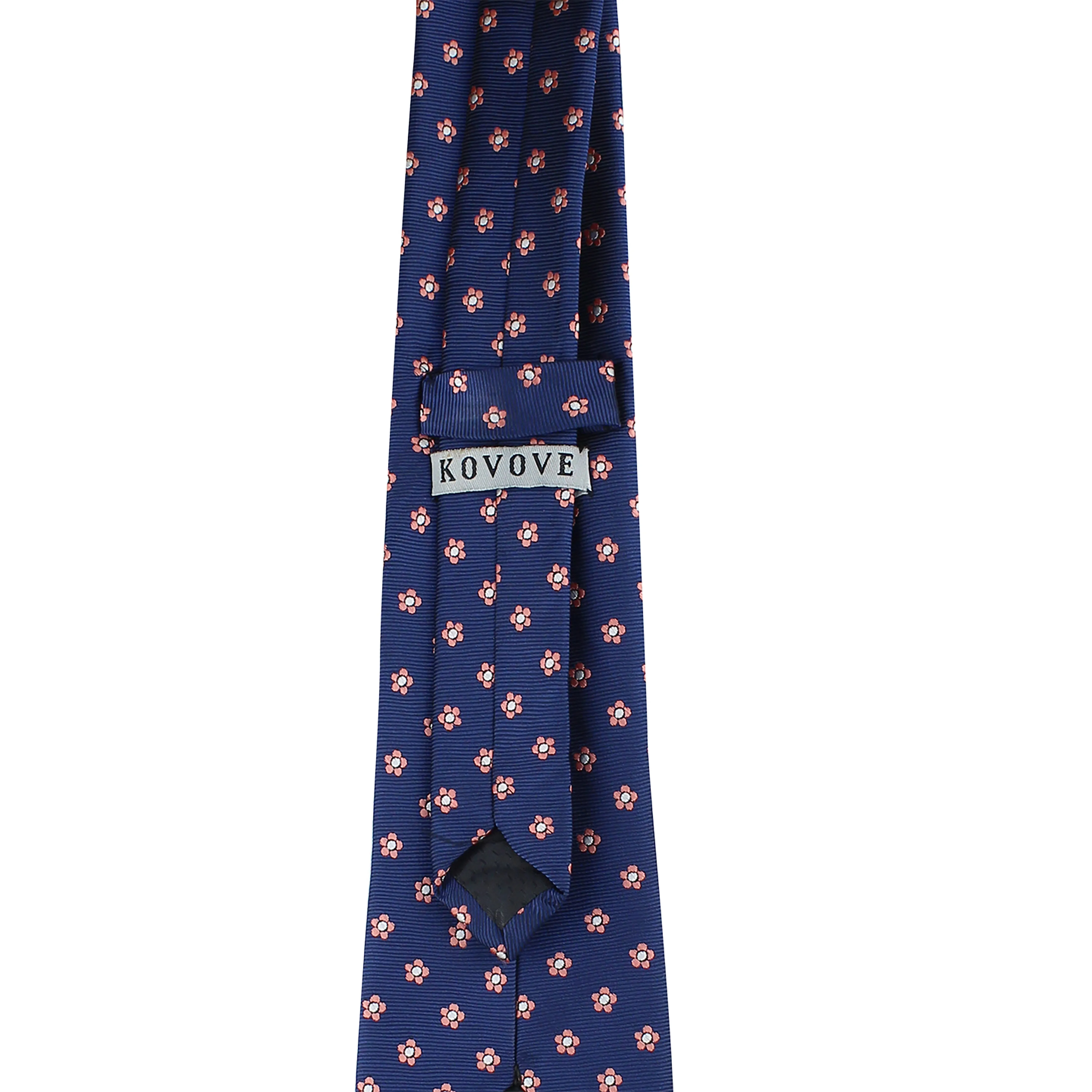 Kovove Classy Blue Floral Neck Tie For Men