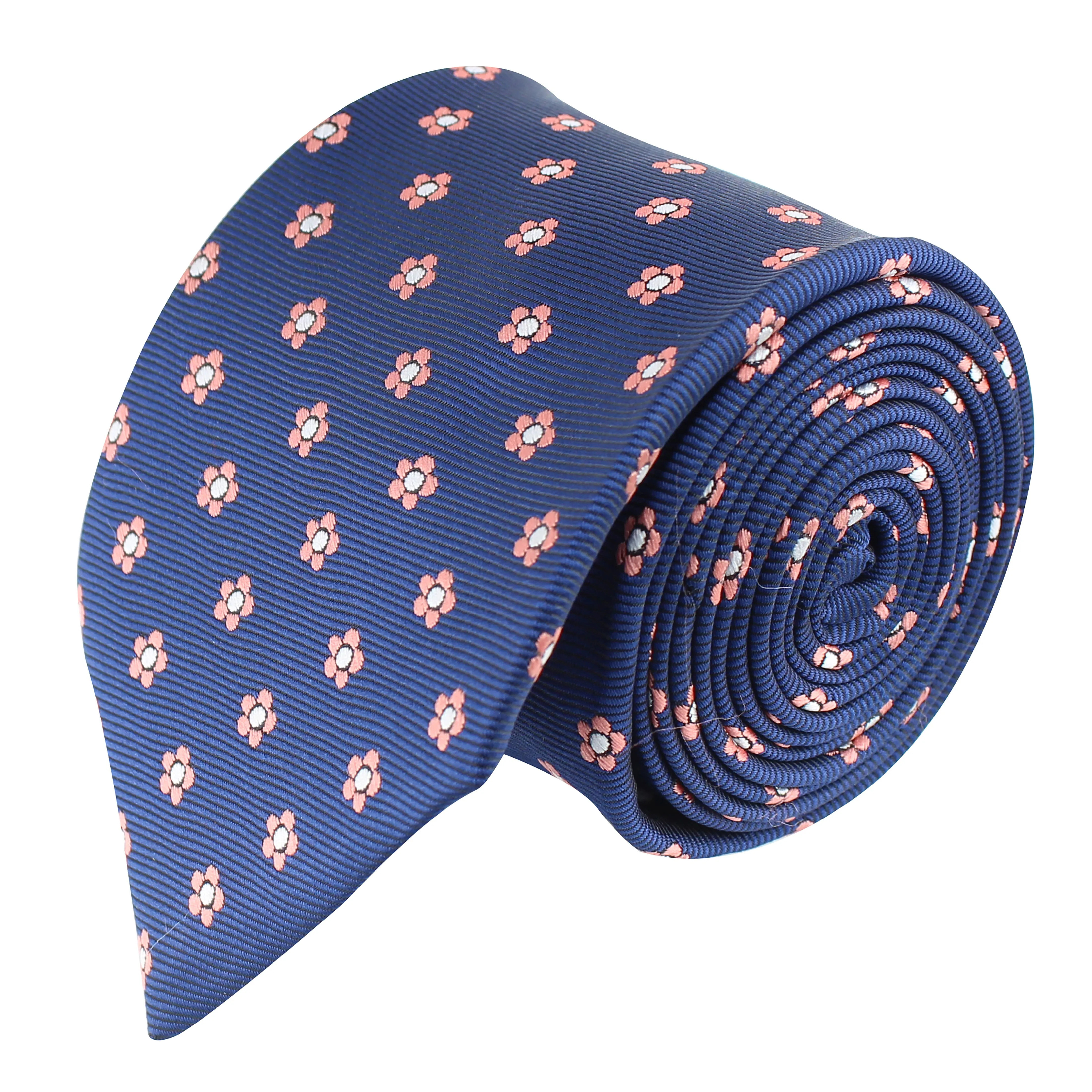 Kovove Classy Blue Floral Neck Tie For Men