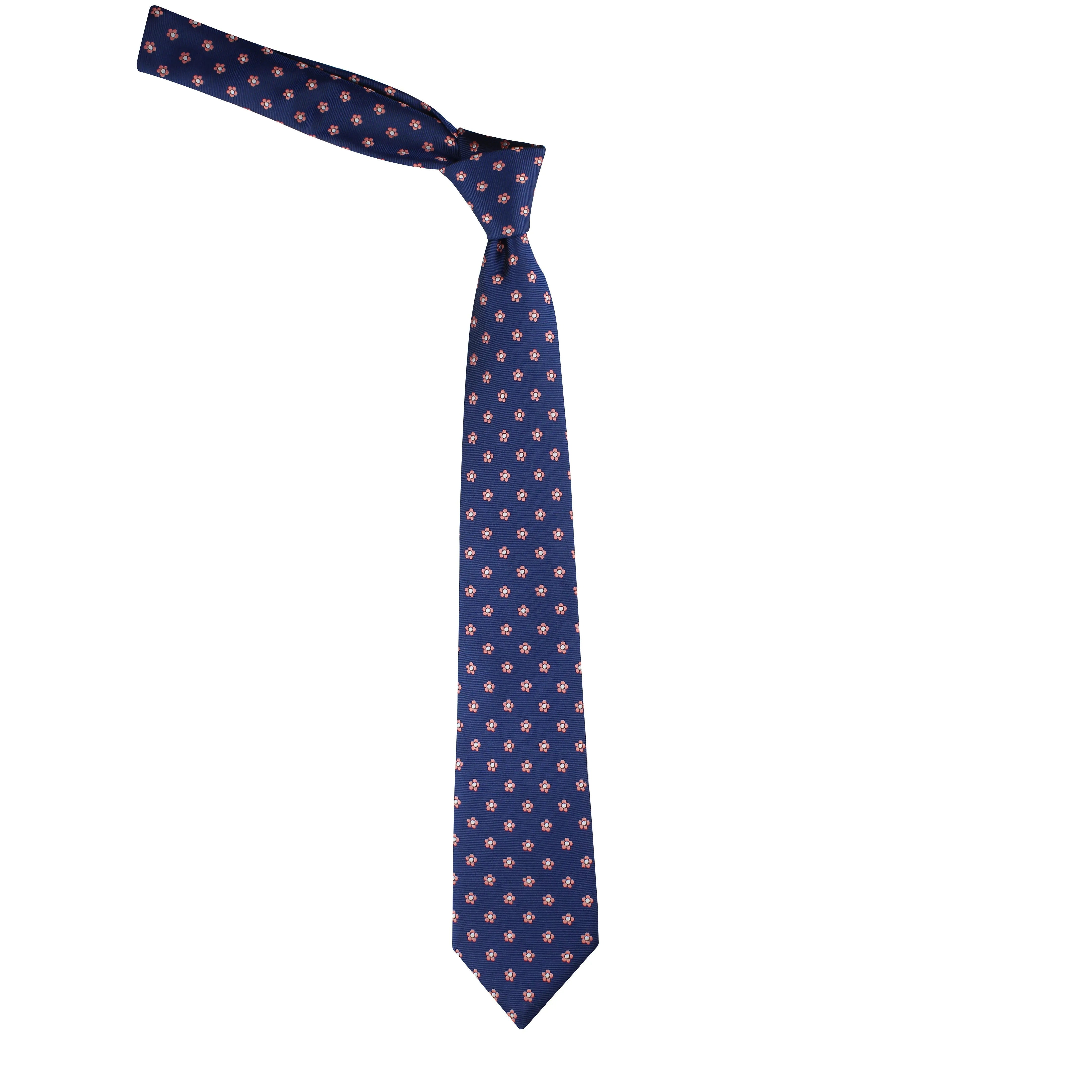 Kovove Classy Blue Floral Neck Tie For Men