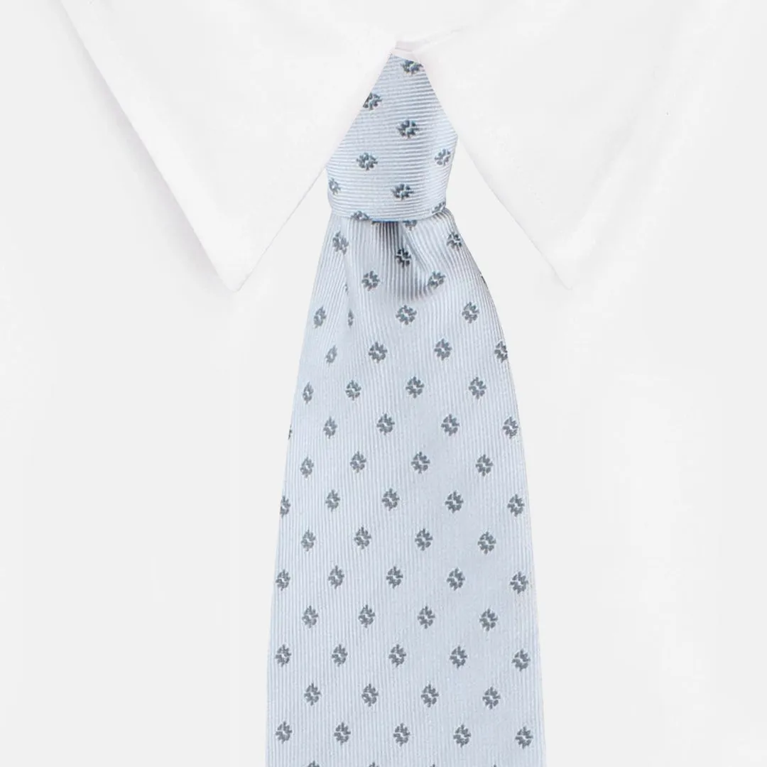 Kovove The Abstract Polka Fusion Grey Necktie For Men