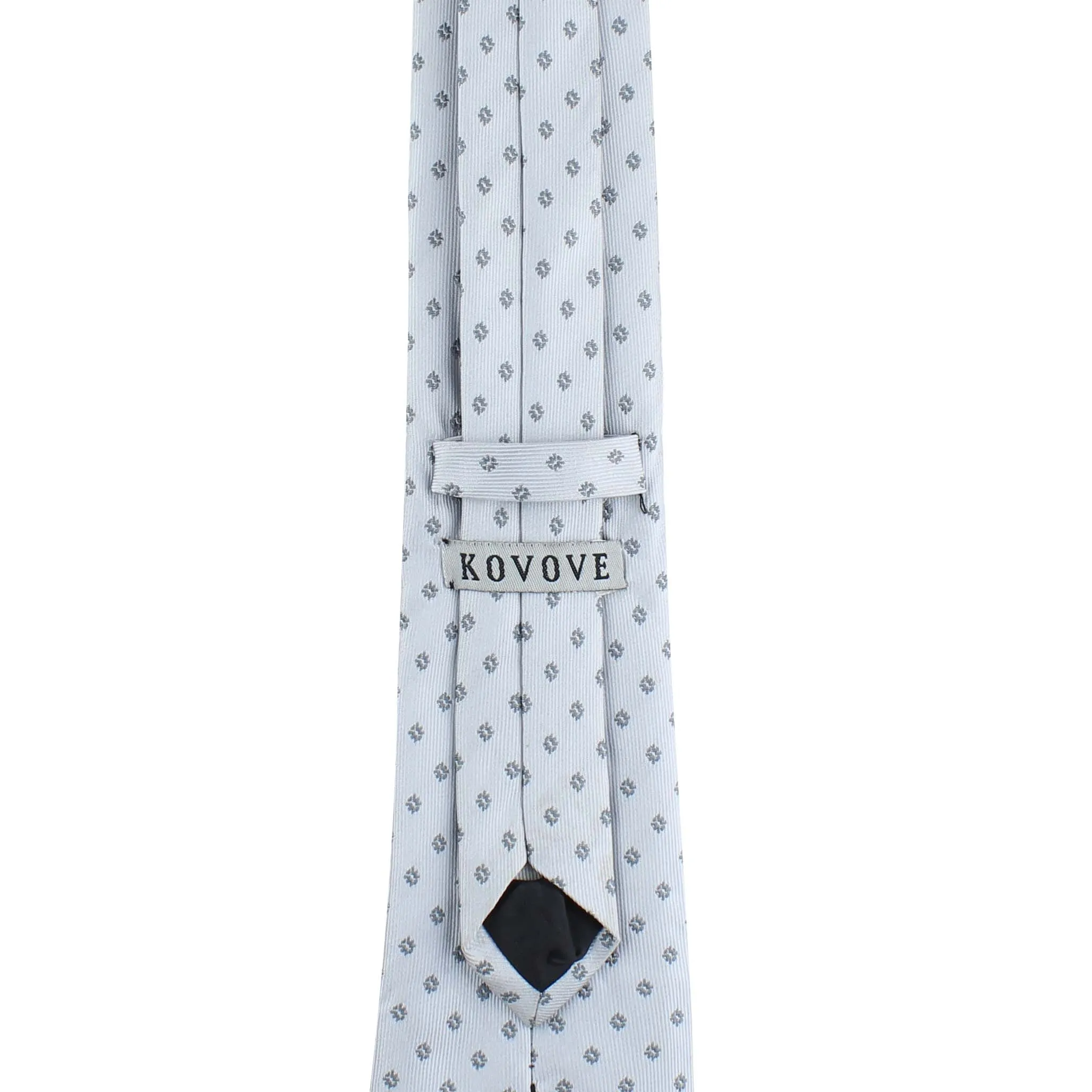 Kovove The Abstract Polka Fusion Grey Necktie For Men