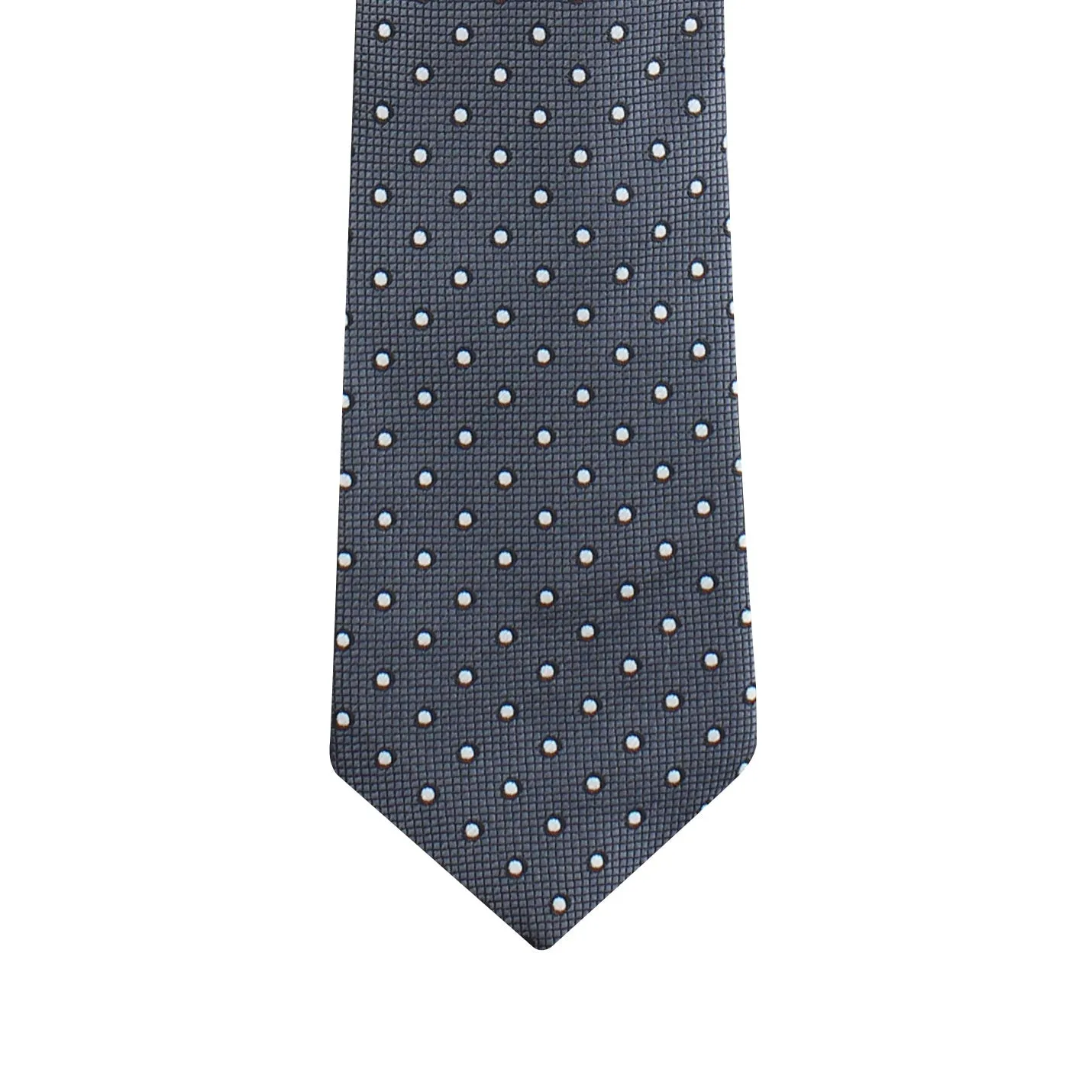 Kovove The Enchanting Polka Dot Dark Grey Necktie For Men