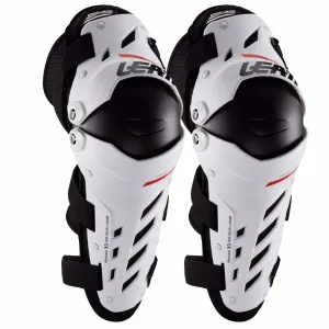 Leatt Dual Axis Knee Guards - White Black