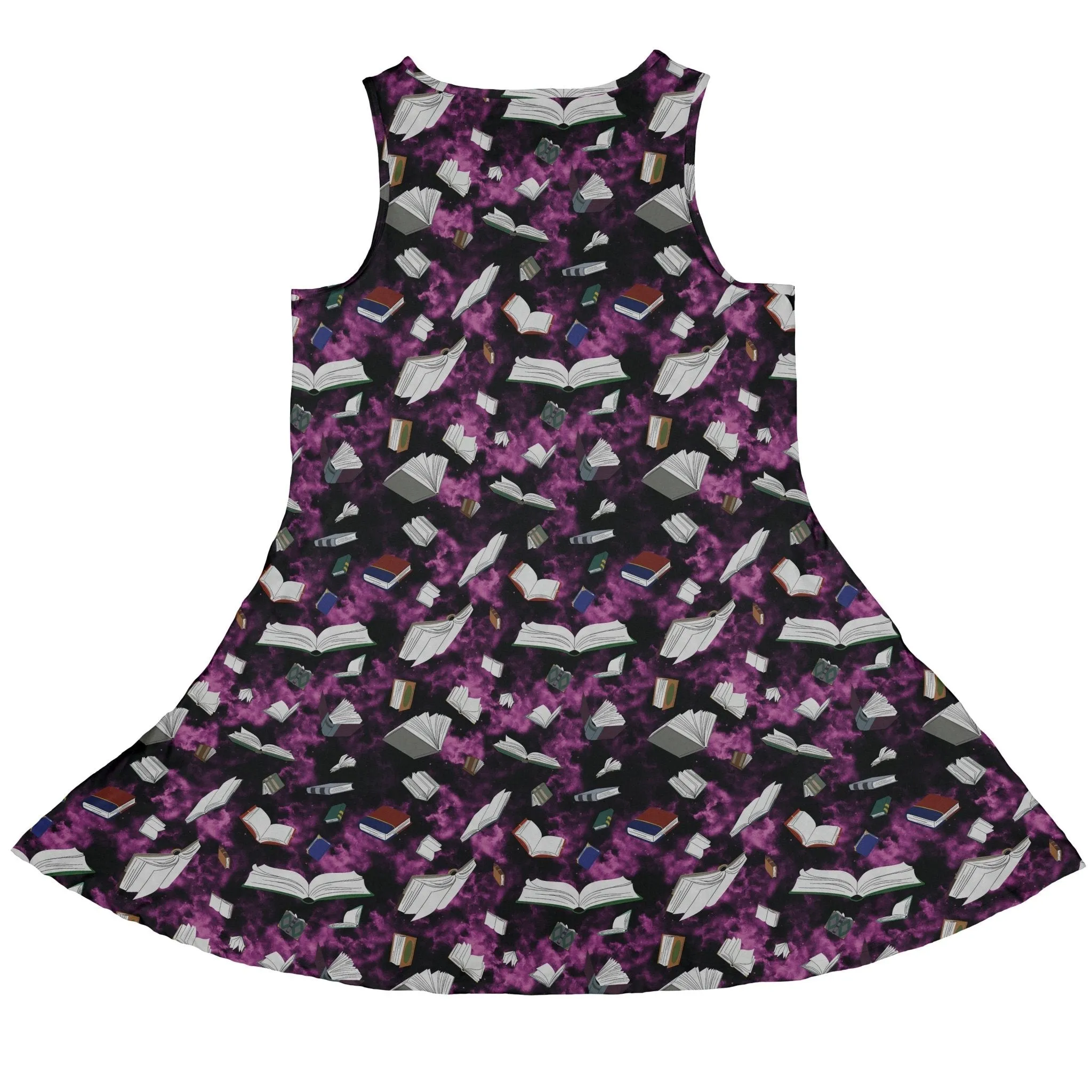 Magical Books Purple Dress