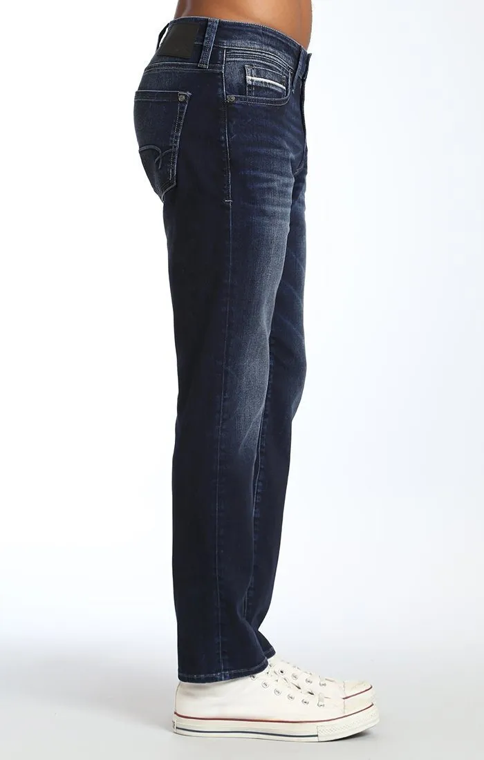 MARCUS SLIM STRAIGHT LEG IN DEEP I-CORE WHITE EDGE