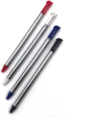 Metal Adjustable Touch Stylus Pen for for New 3DS XL LL Video Stylus Pen Game Accessories (Metal White)