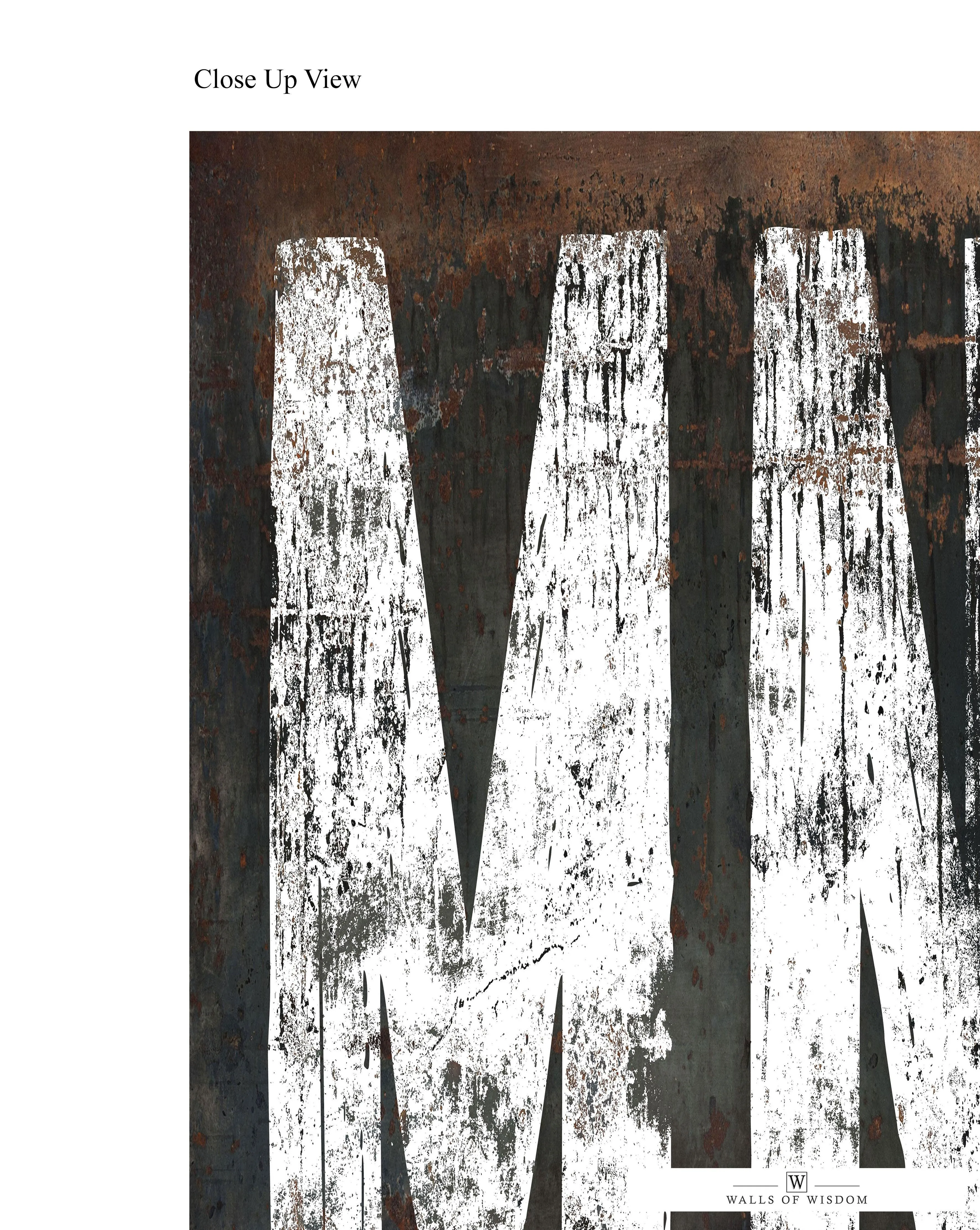 Minnesota Home State Western Poster Print - MN State Sign Rustic Farmhouse Print Wall Art