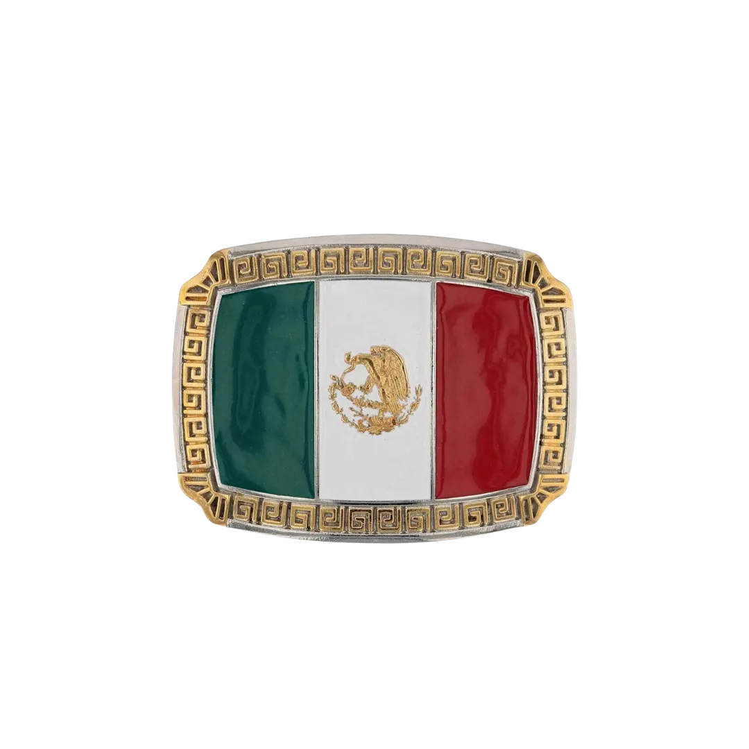 Montana Men's Pride of Mexico Attitude Buckle