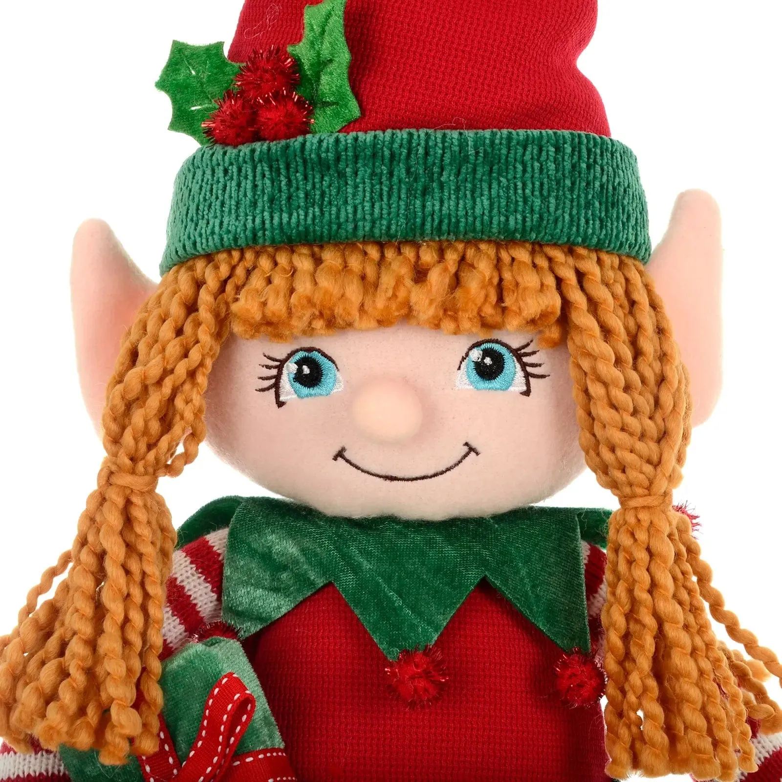 Mr Crimbo Standing Christmas Elf Figure Decoration Fabric 79cm