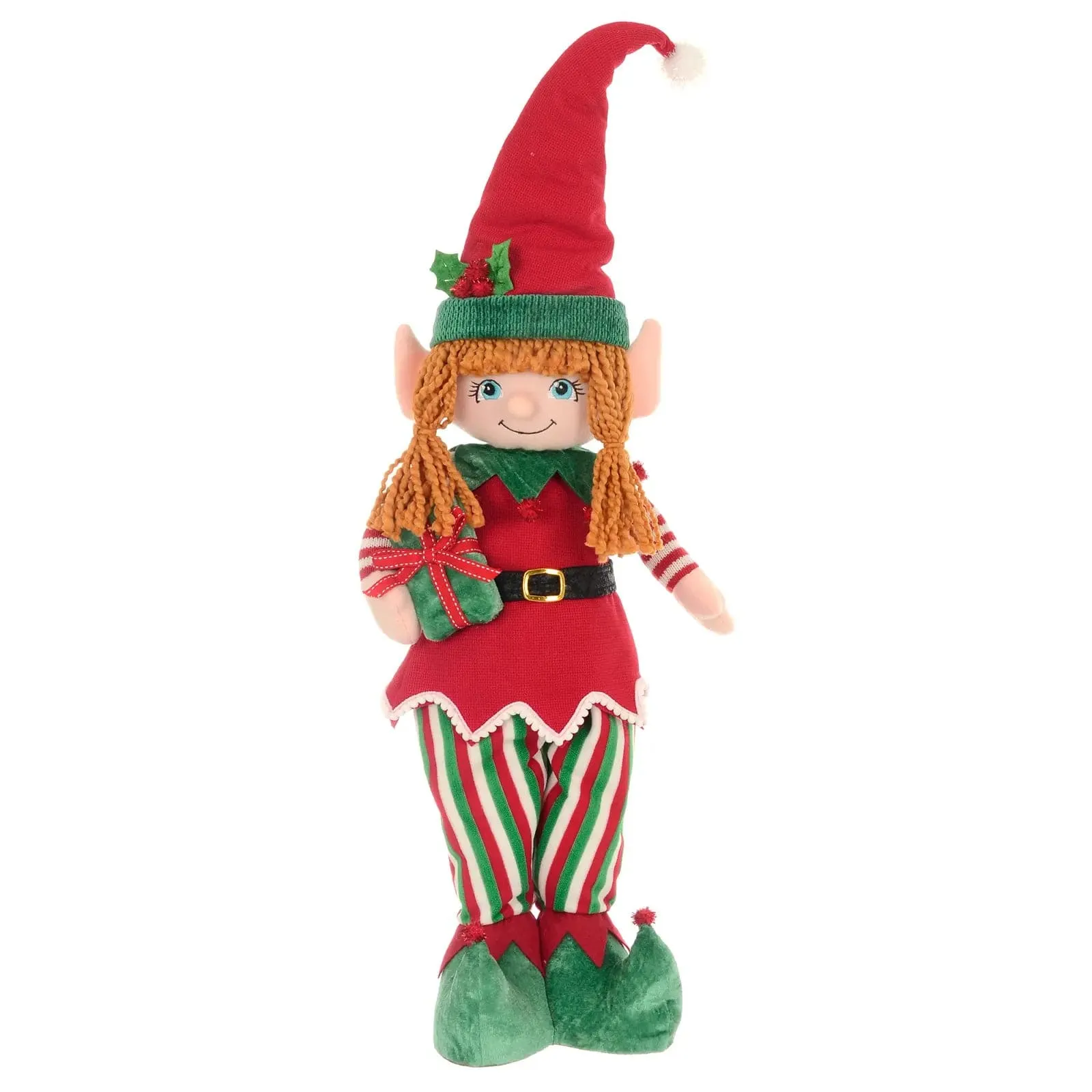 Mr Crimbo Standing Christmas Elf Figure Decoration Fabric 79cm