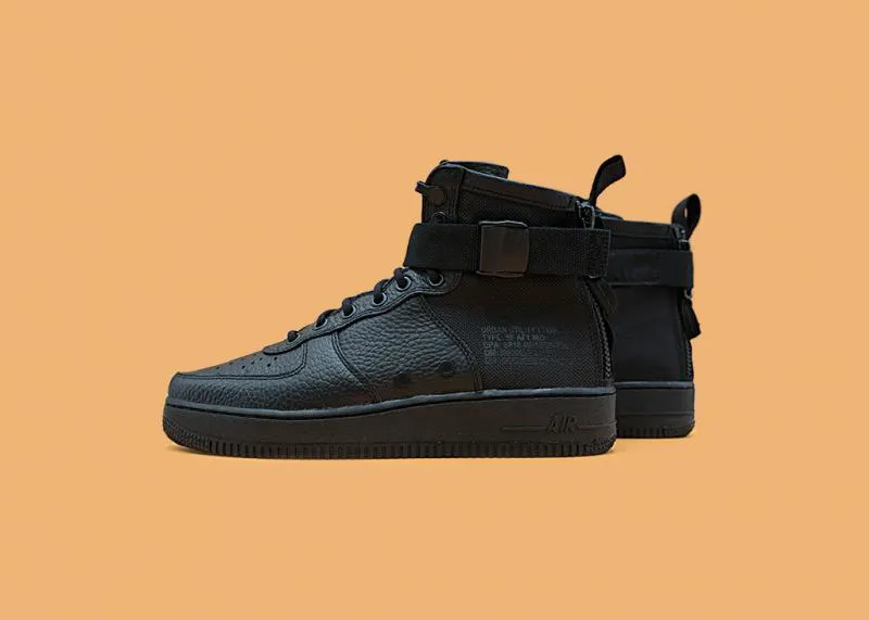 NIKE - Men - SF Air Force 1 Mid - Black