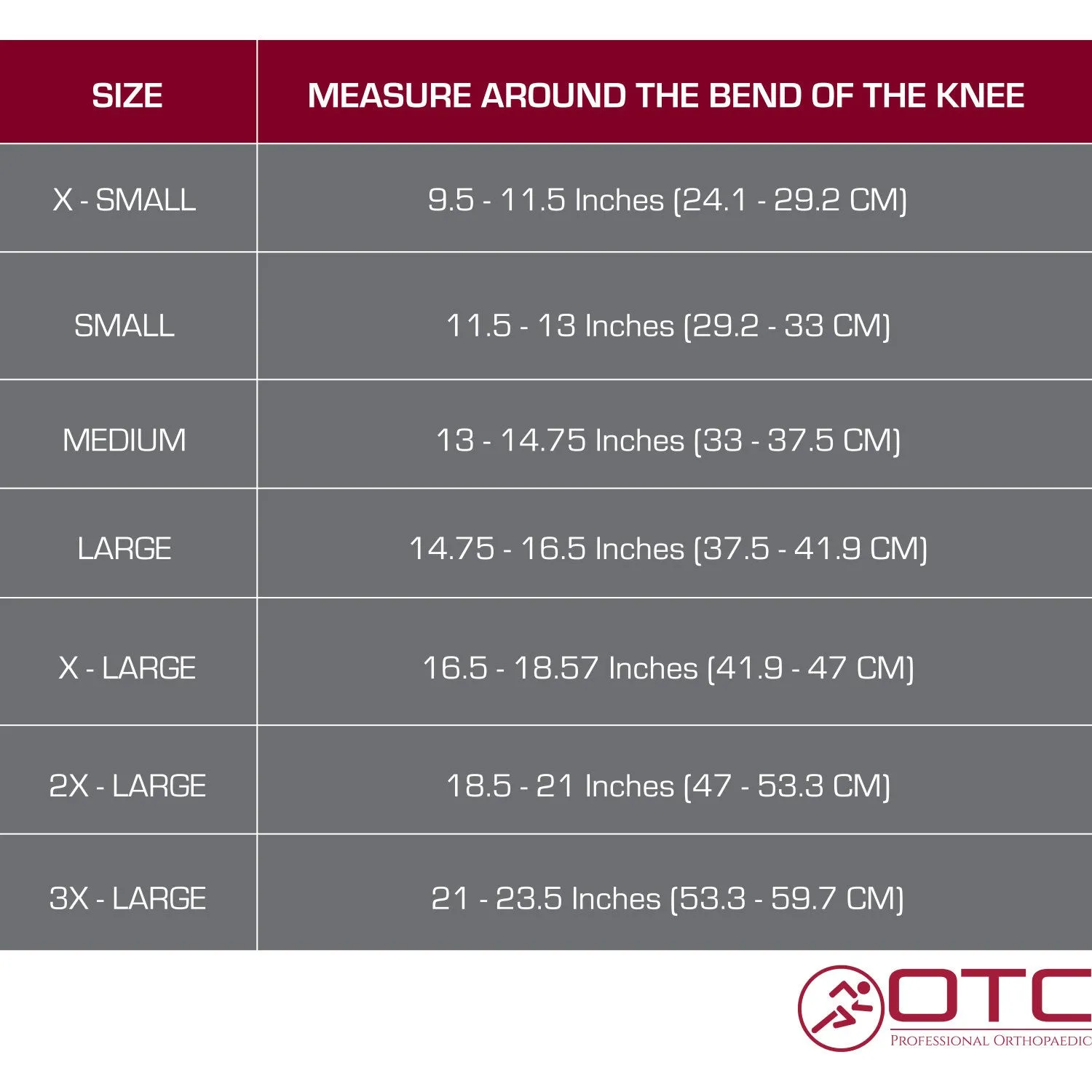 OTC Knee Support - Spiral Stays