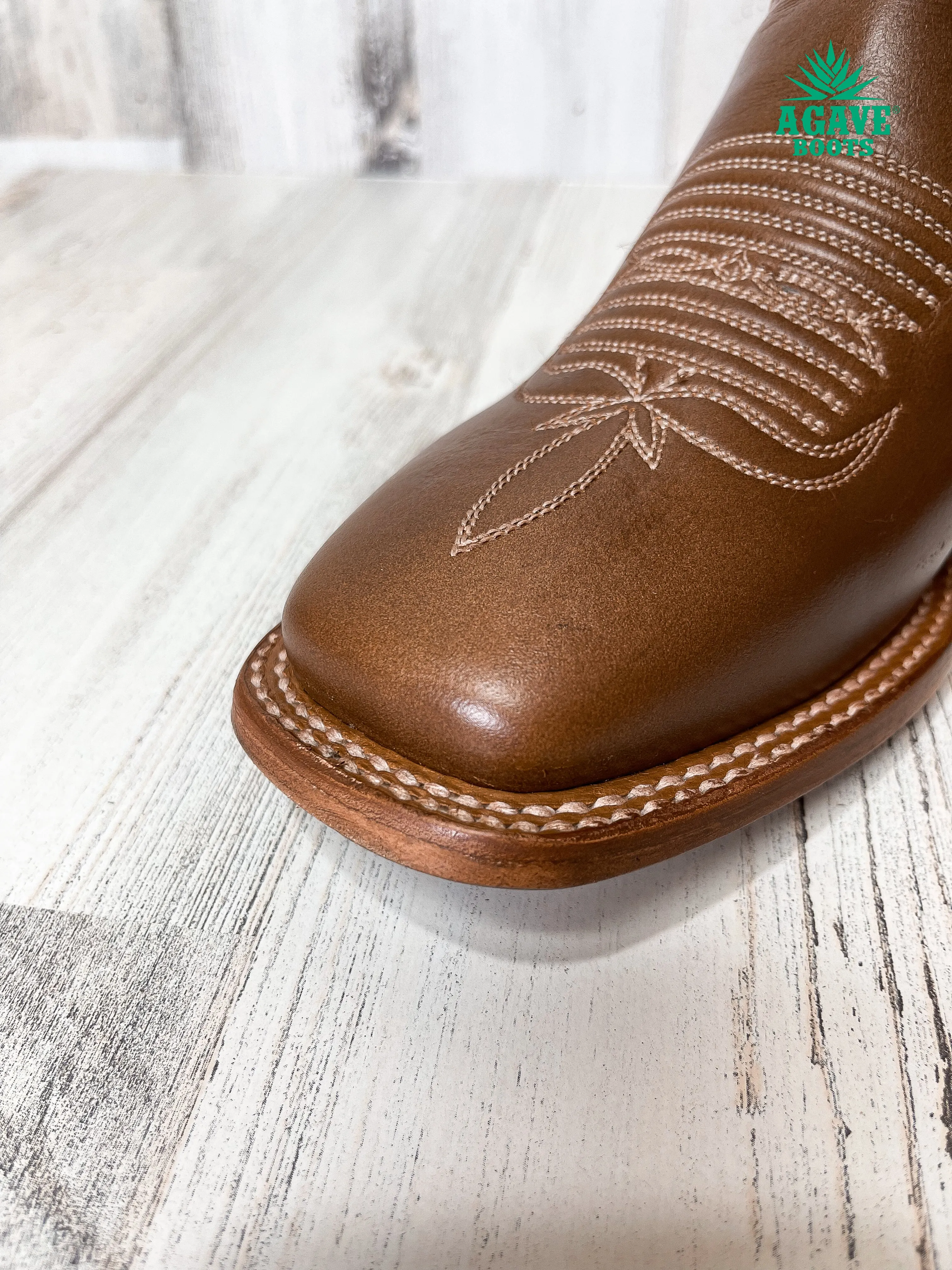 "JAZMIN" BROWN | WOMEN SQUARE TOE BOOTS