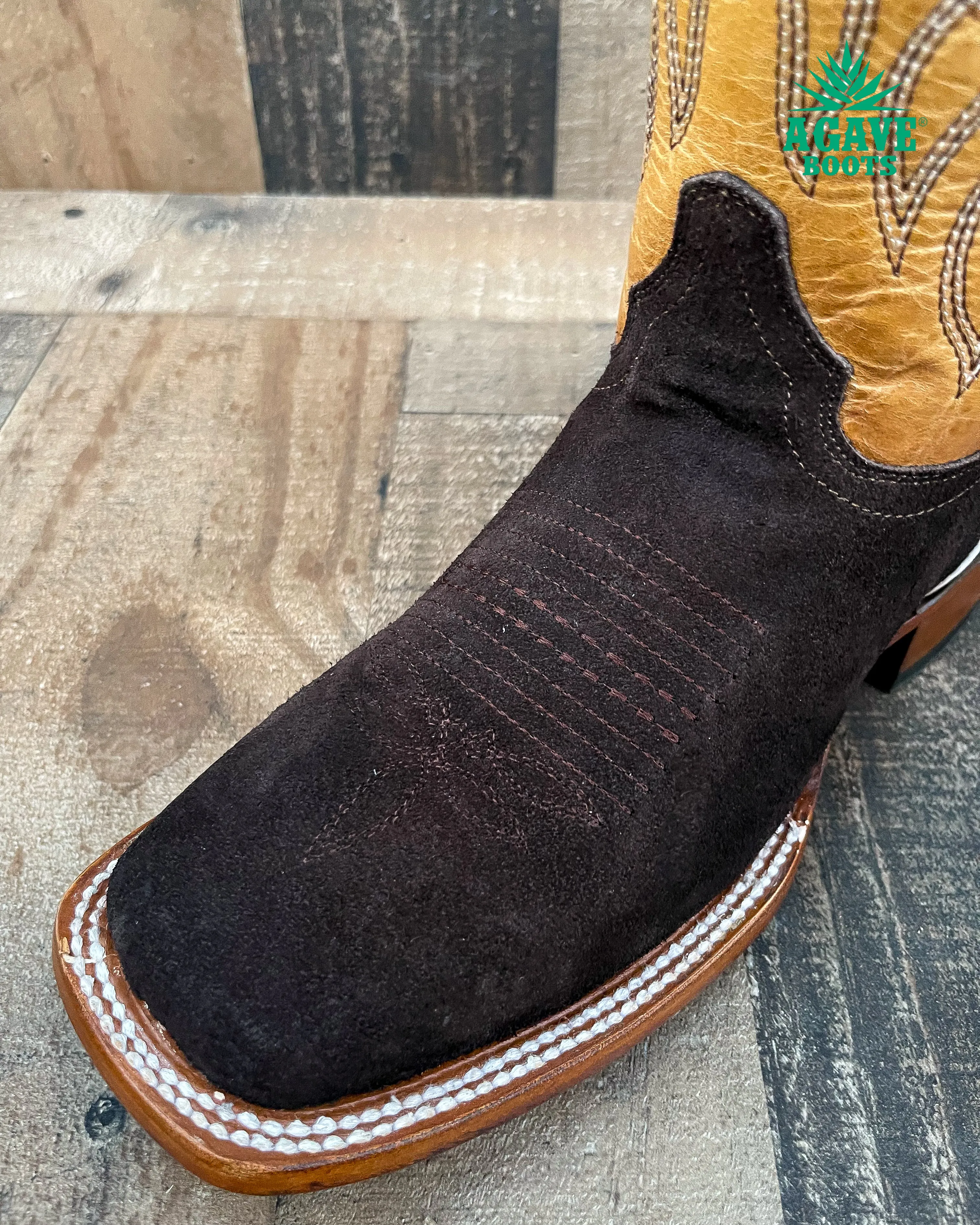ROUGH OUT | MEN SQUARE TOE WESTERN COWBOY BOOTS