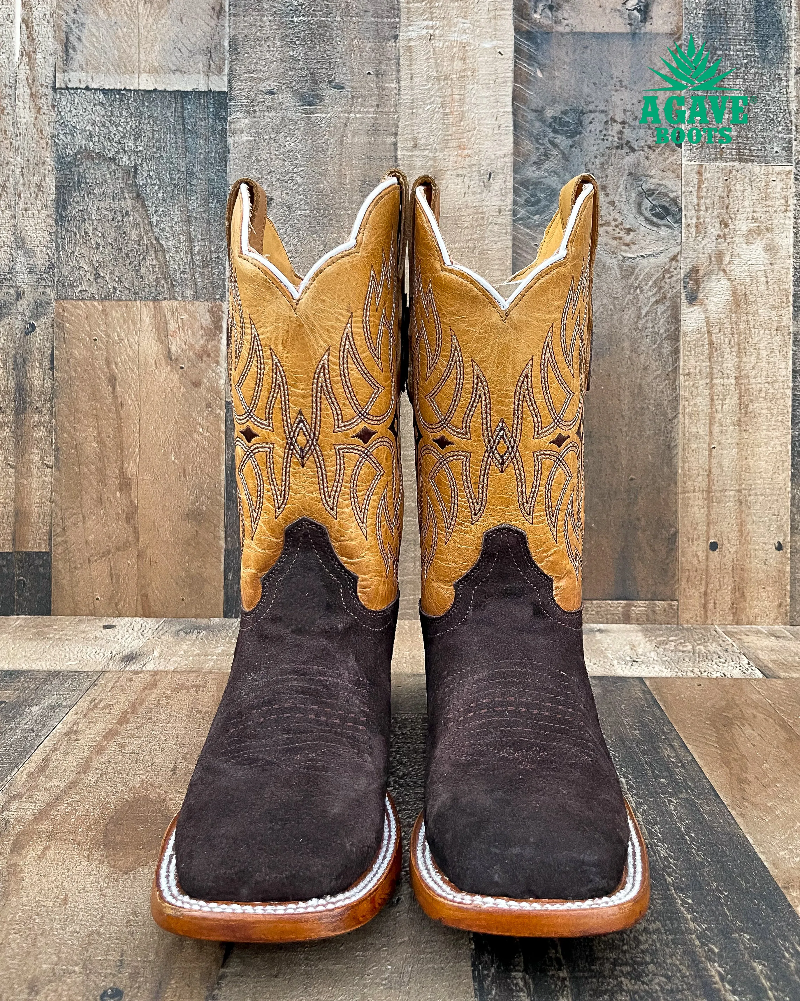 ROUGH OUT | MEN SQUARE TOE WESTERN COWBOY BOOTS