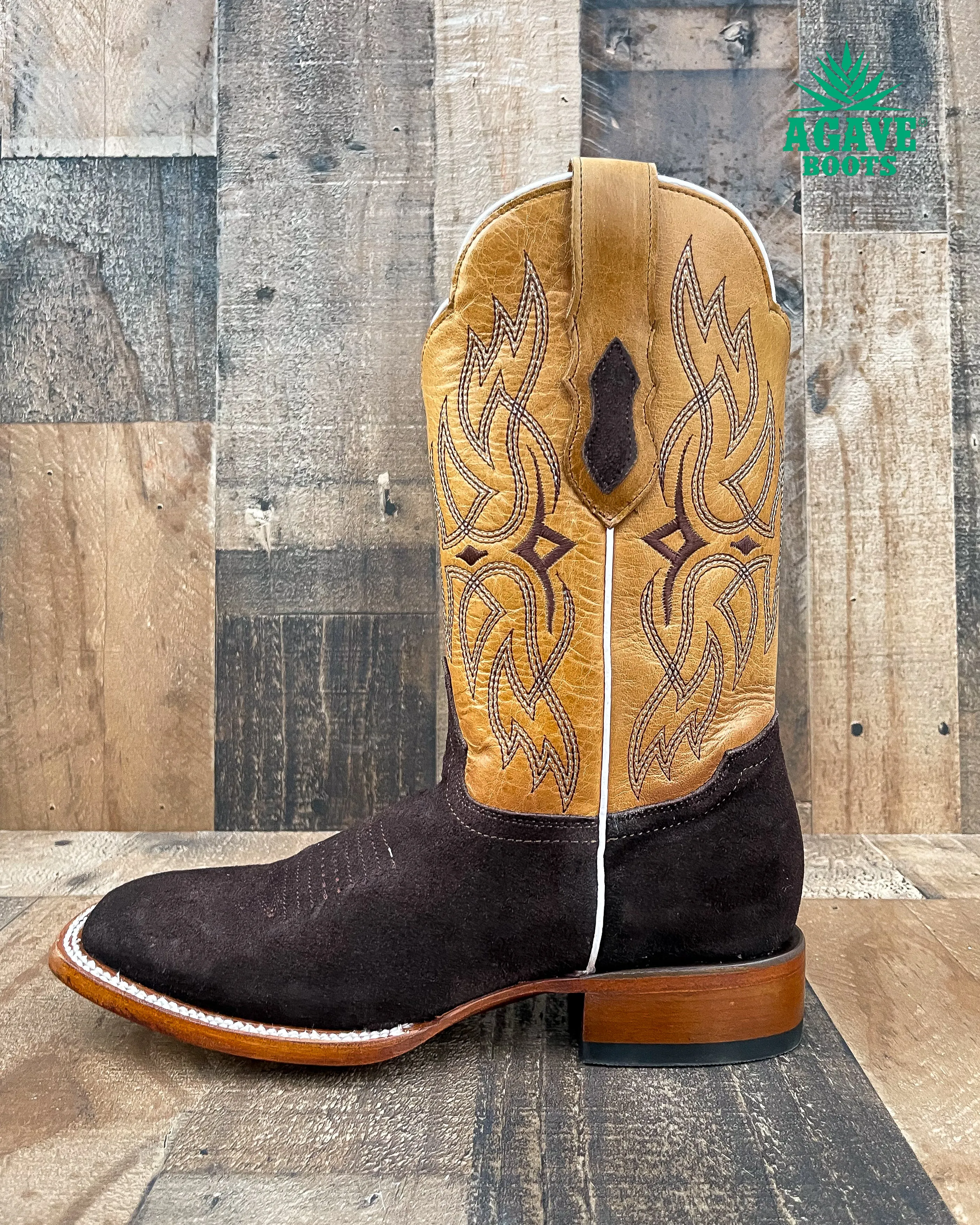 ROUGH OUT | MEN SQUARE TOE WESTERN COWBOY BOOTS