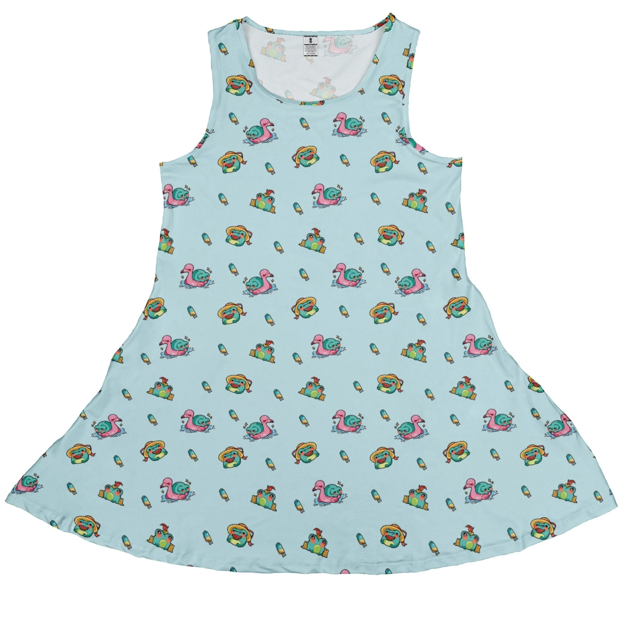 Summer Frogs Anime Dress