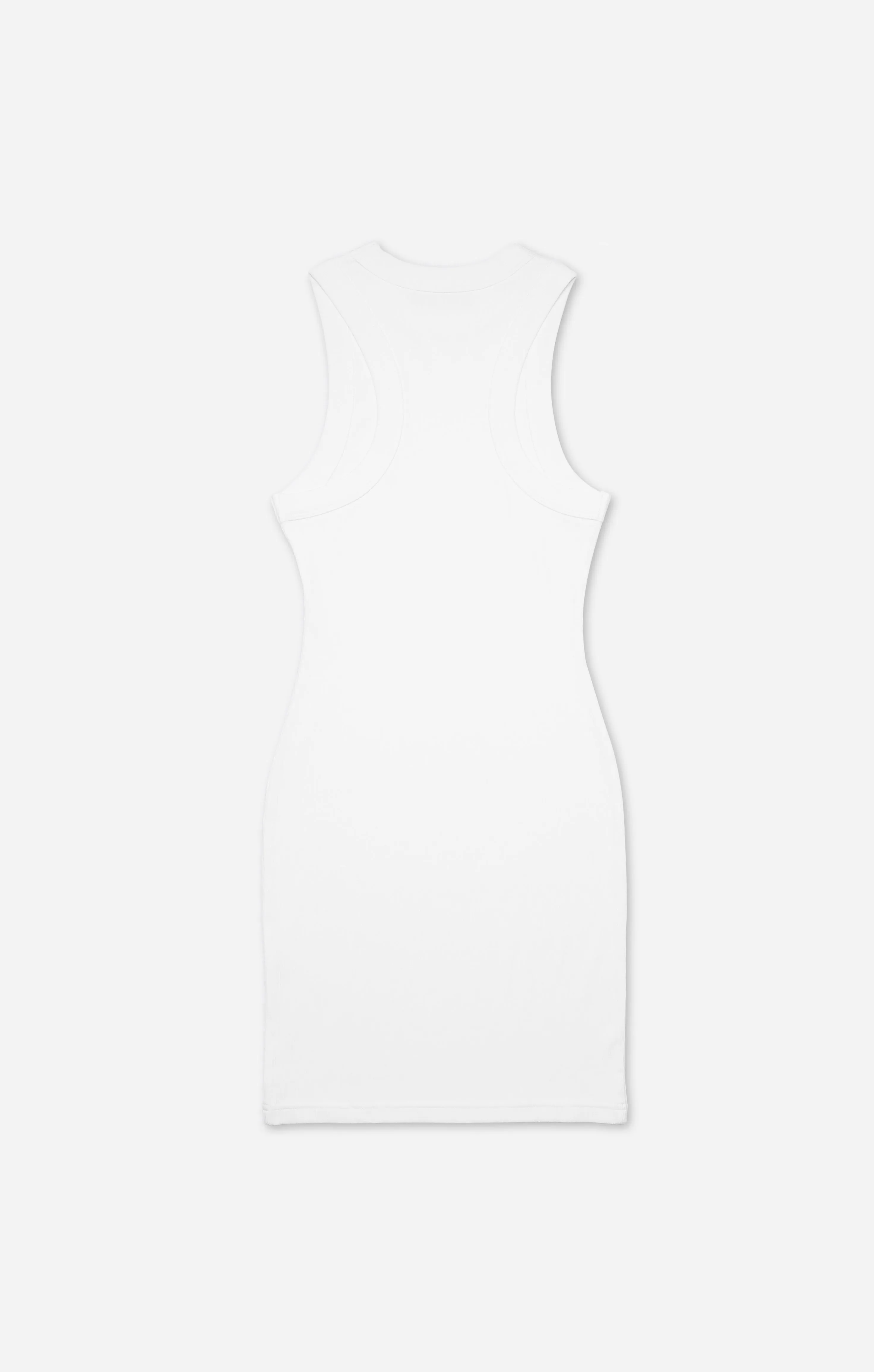 THE LUXE RIB HIGH NECK MINI - WHITE