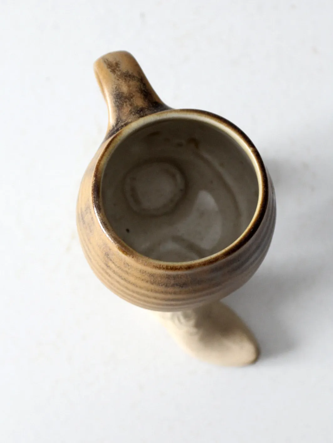 vintage studio pottery cowboy western mug