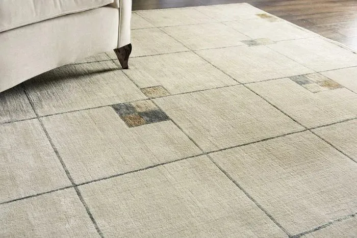Wool & Silk CGS04 Ecru Rug