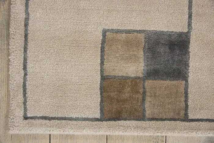 Wool & Silk CGS04 Ecru Rug
